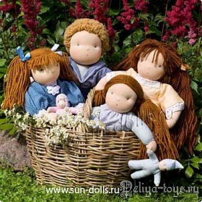 Ручная работа классическая европейская текстильная кукла. Sun-dolls. Handmade вальдорфская игрушка