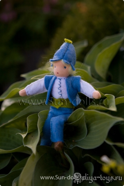 Ручная работа классическая европейская текстильная кукла. Sun-dolls. Handmade вальдорфская игрушка столбушка.