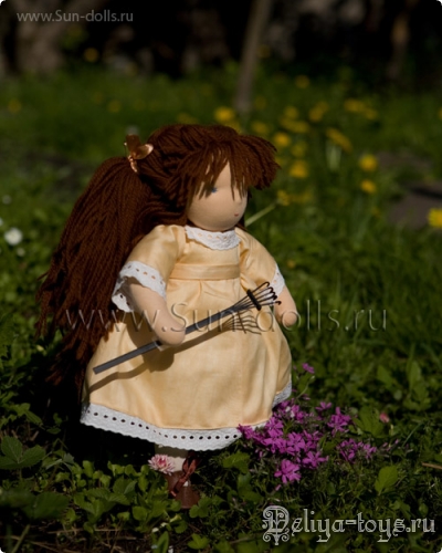Ручная работа классическая европейская текстильная кукла. Sun-dolls. Handmade вальдорфская игрушка