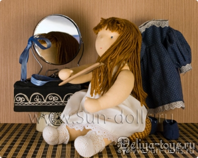 Ручная работа классическая европейская текстильная кукла. Sun-dolls. Handmade вальдорфская игрушка