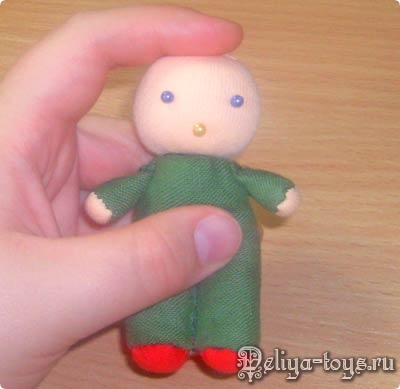 Мастер-класс по текстильной кукле. Как сшить куколку Гномика своими руками? Шьем куклу для кукольного домика. Лучшая игрушка в дорогу.
