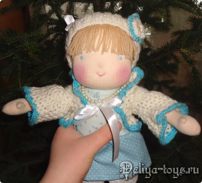 Ева, вальдорфская кукла, полезный подарок девочке, натуральные материалы