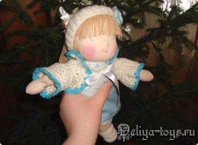 Ева, вальдорфская кукла, полезный подарок девочке, натуральные материалы