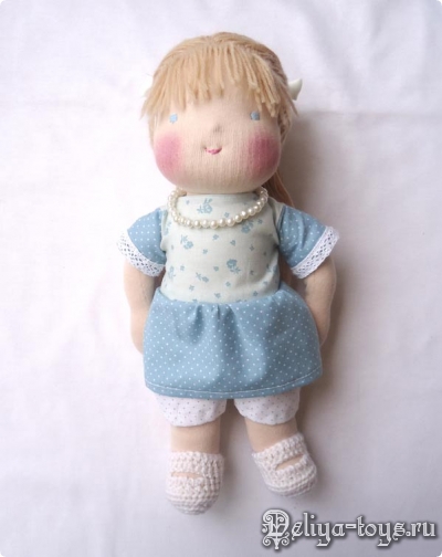 Ева, вальдорфская кукла, полезный подарок девочке, натуральные материалы