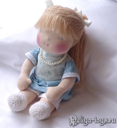 Ева, вальдорфская кукла, полезный подарок девочке, натуральные материалы