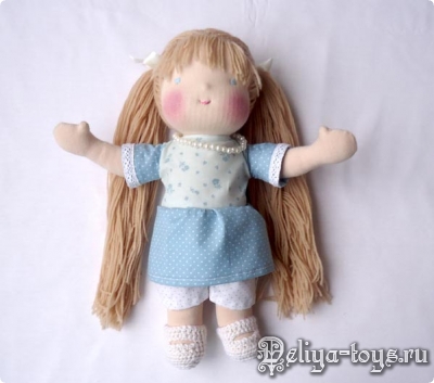 Ева, вальдорфская кукла, полезный подарок девочке, натуральные материалы