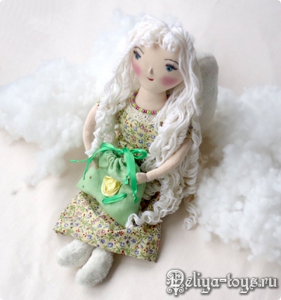 Ангел в облаках, кукла ручной работы. Angel doll handmade.