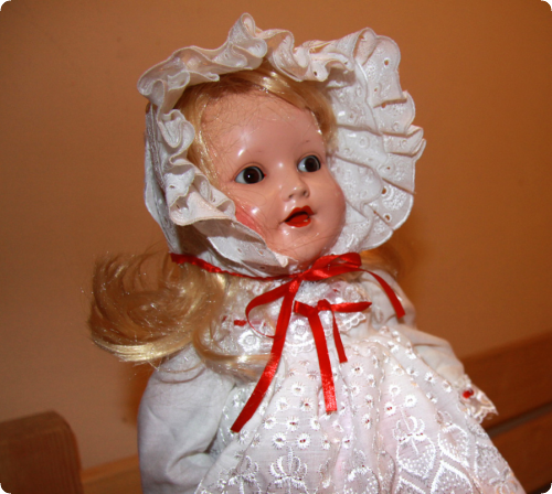 антикварная кукла, старая довоенная кукла, кукла с флиртующими глазками, редкая кукла, antique doll