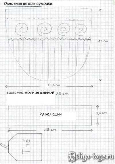 Сумка в виде чашки. Мастер-класс. Универсальный подарок.