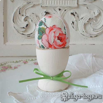 Текстильное яйцо. Яйцо их ткани. Подарок к Пасхе своими руками.